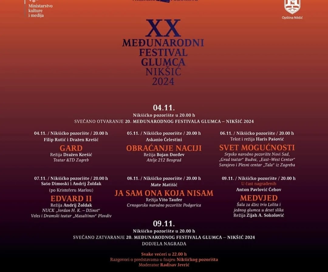 Međunarodni festival glumca od 4. do 9. novembra