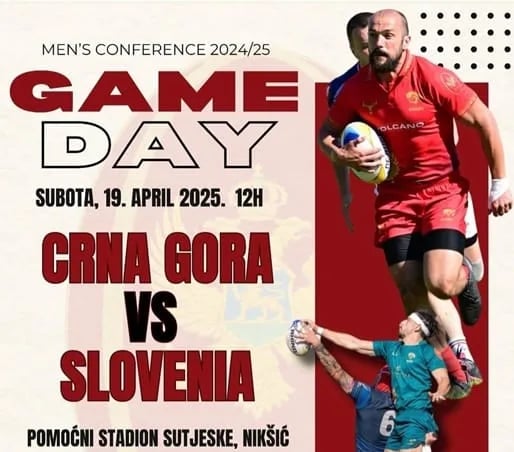 Ragbisti Crne Gore protiv selekcije Slovenije u Nikšiću