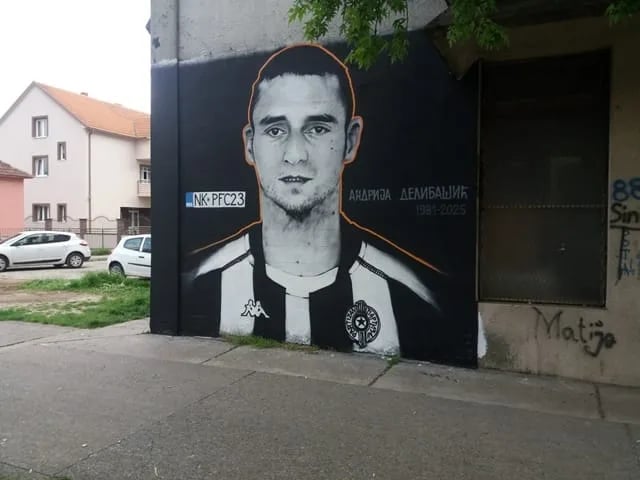 (FOTO) Mural Andrije Delibašića u Nikšiću