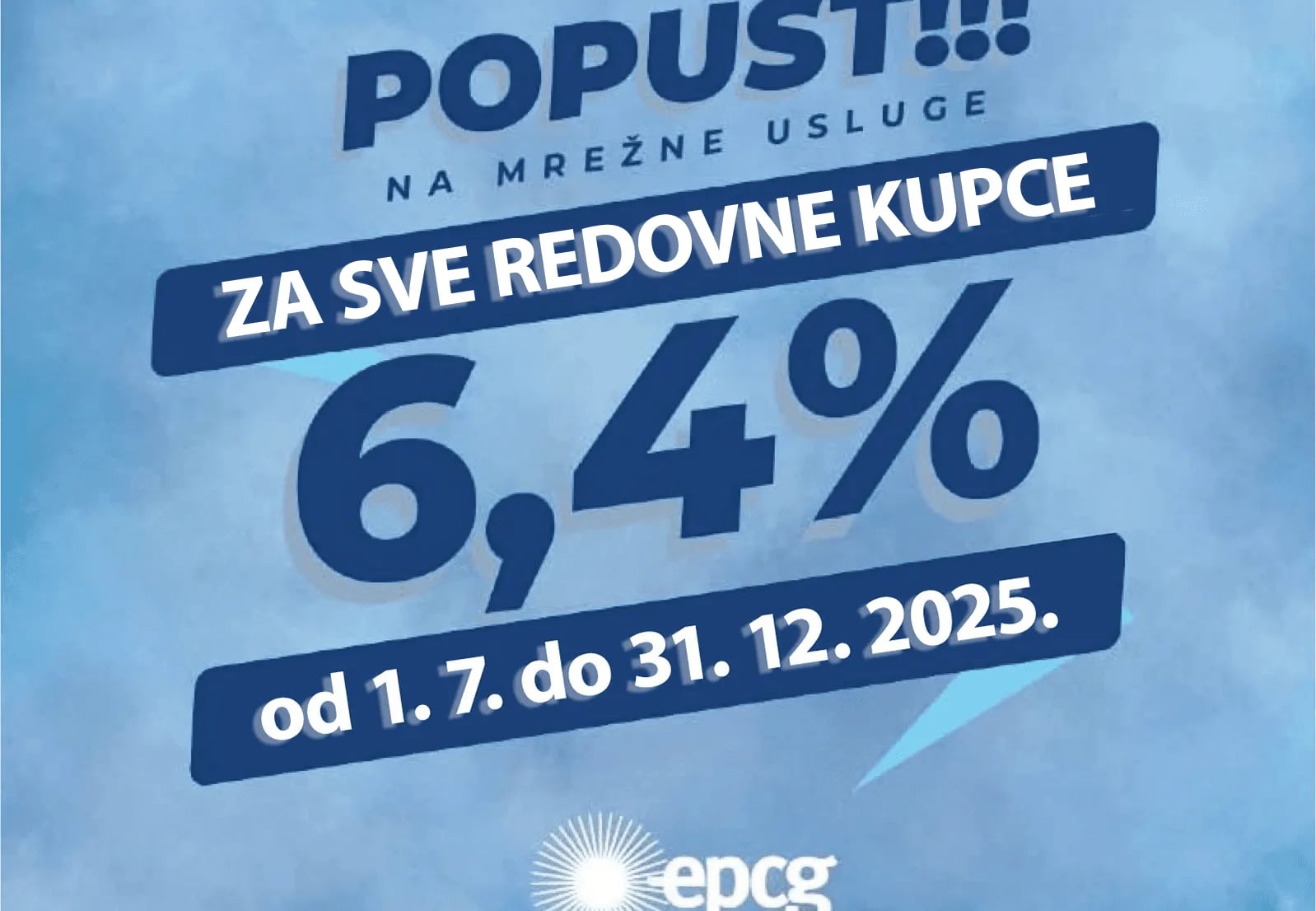 EPCG produžava popuste do kraja 2025. godine