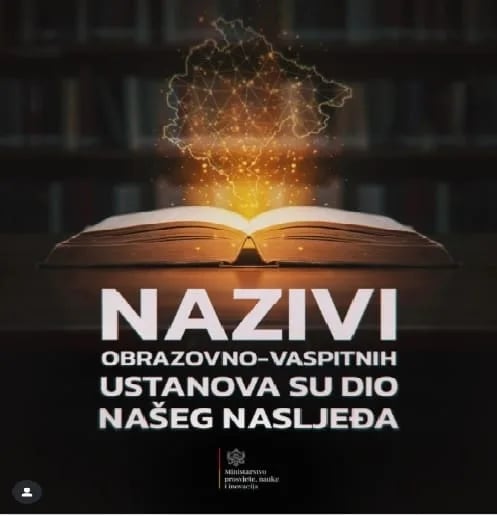Ministarstvo: Neće biti promjena naziva obrazovno-vaspitnih ustanova