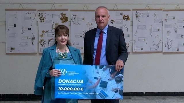 CGES donirao 10.000 eura Gimnaziji „Stojan Cerović“