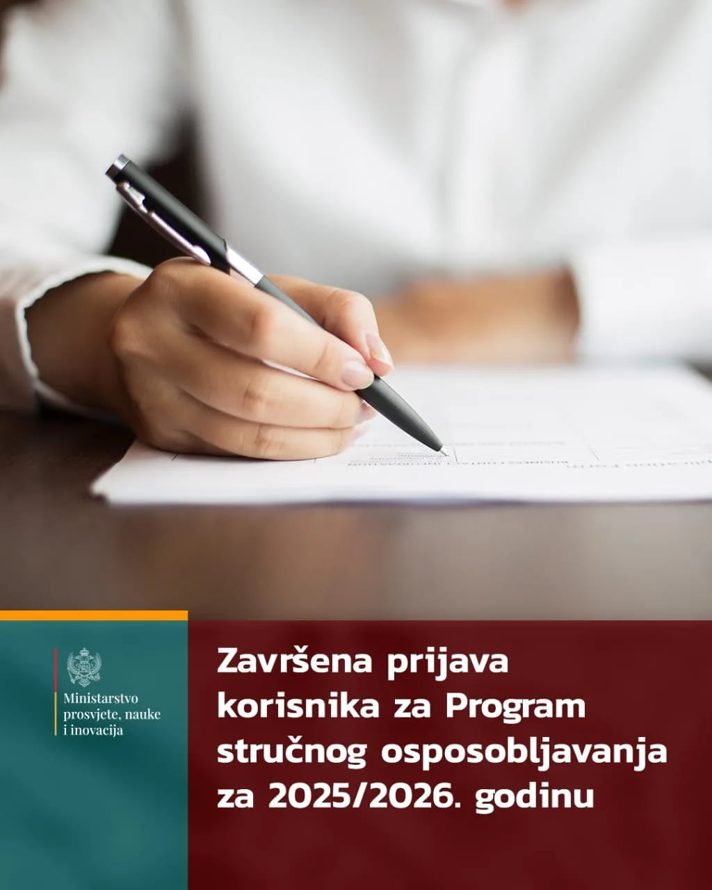 Završena prijava korisnika za Program stručnog osposobljavanja