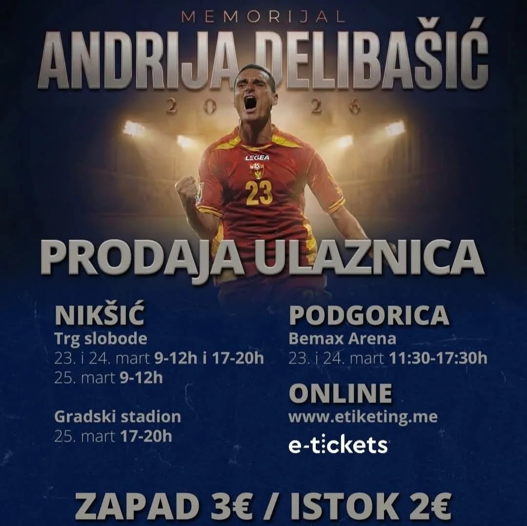 Počela prodaja karata za memorijalni turnir u čast Andrije Delibašića
