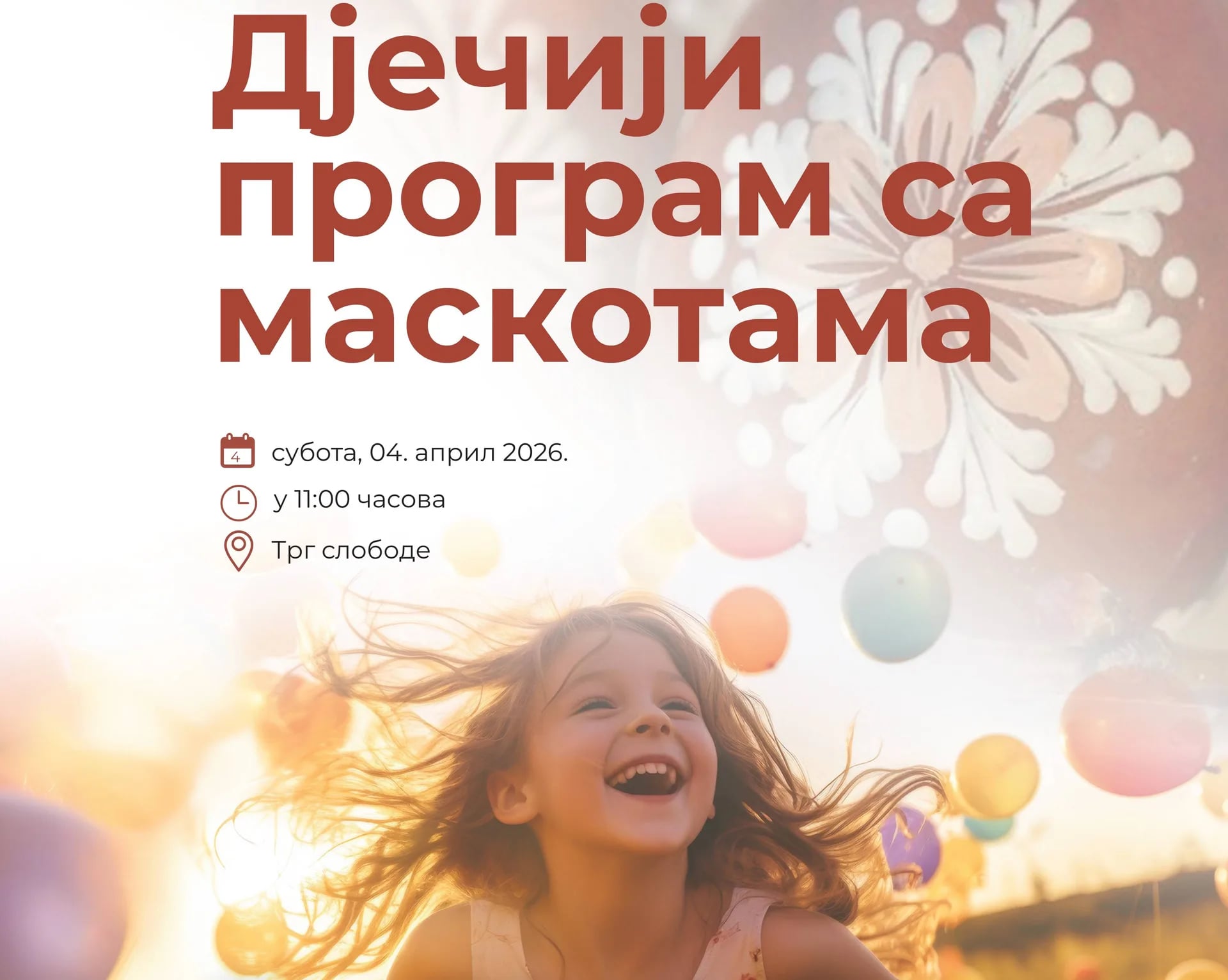 Program za djecu na Trgu slobode