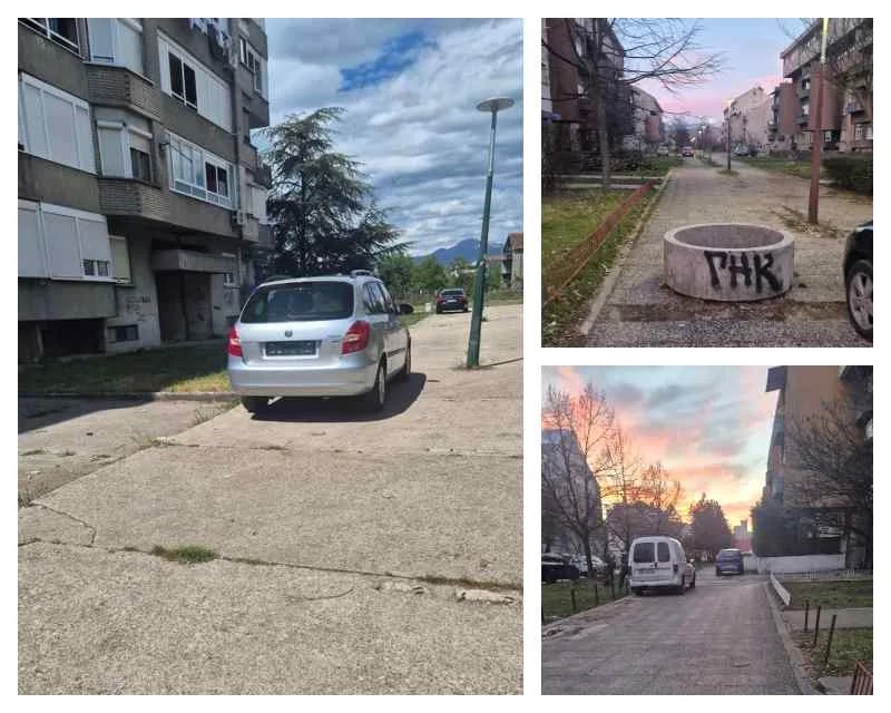 Čitaoci šalju: Uzurpirani trotoari u kvartu kod bolnice