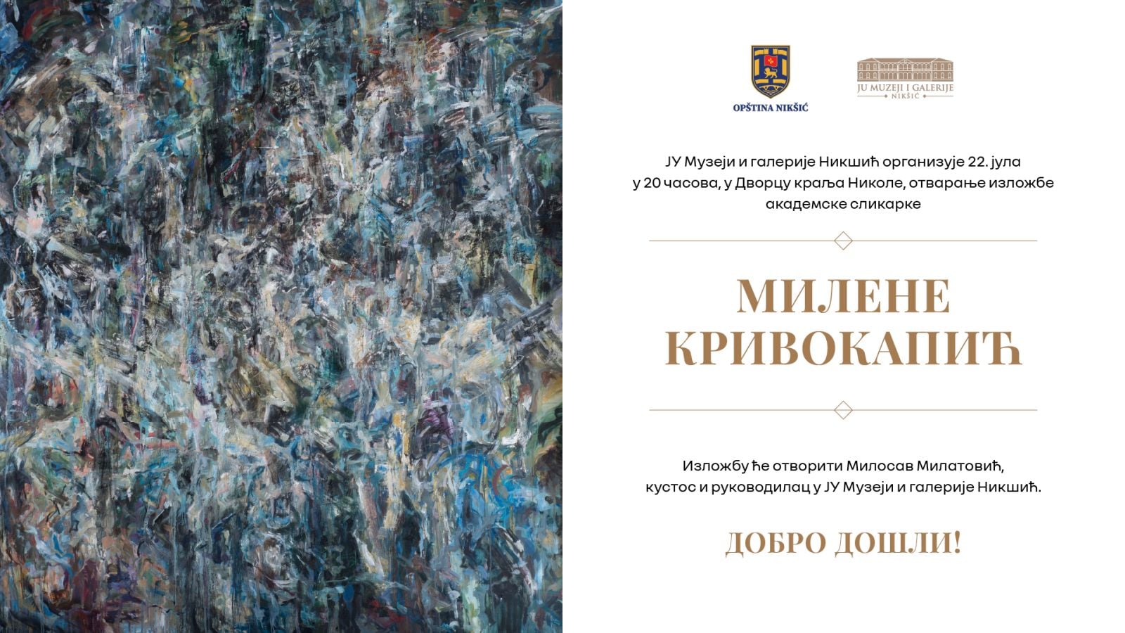 Izložba akademske slikarke Milene Krivokapić