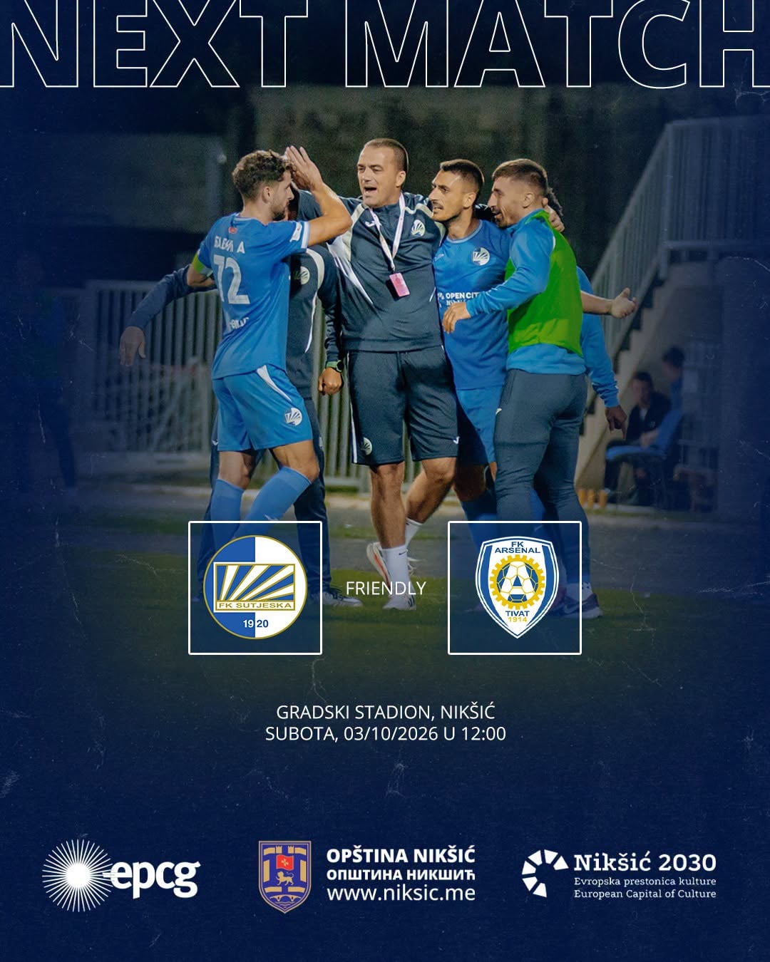 Prijateljska utakmica FK Sutjeska - FK Arsenal
