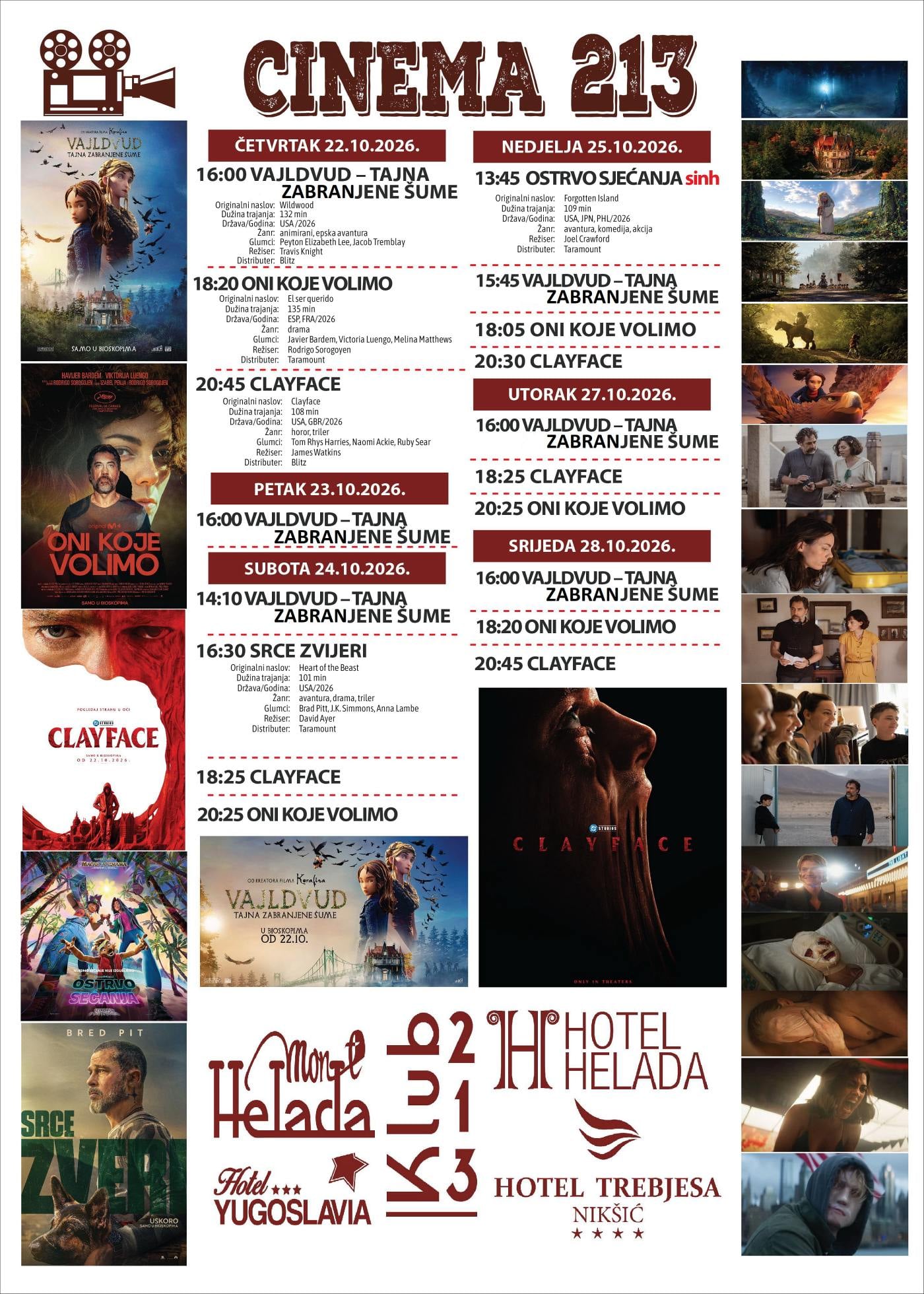 Novi bioskopski repertoar - Cinema 213