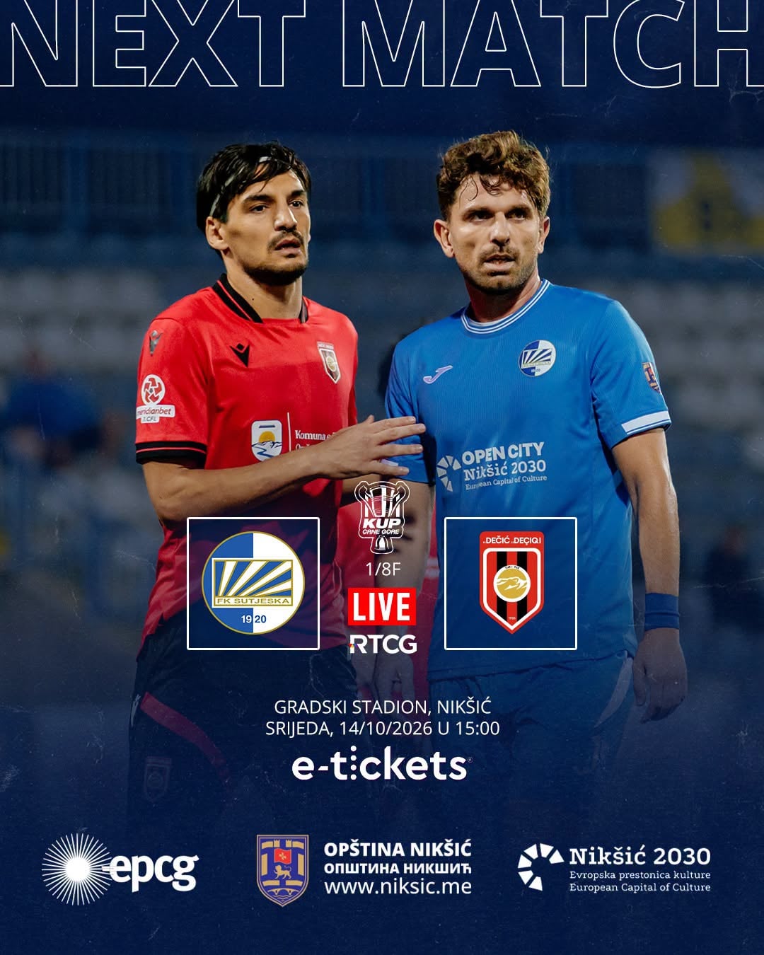 KUP CG: FK Sutjeska - FK Dečić