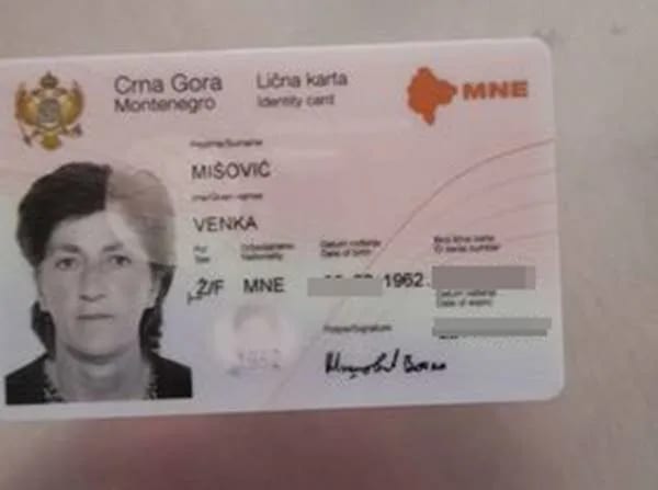 Pronađena lična karta