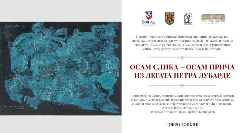 "Osam slika - osam priča iz Legata Petra Lubarde" danas na Trgu