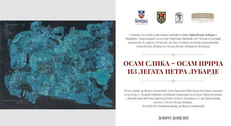 "Osam slika - osam priča iz Legata Petra Lubarde" danas na Trgu