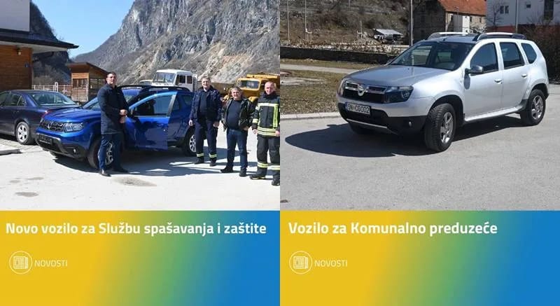 Nova vozila za šavničku Službu zaštite i spašavanja i Komunalno preduzeće
