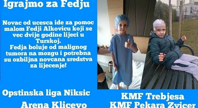 Sredstva za liječenje Feđe prikupljaće u vrijeme odigravanja utakmica