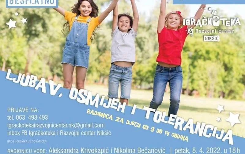 Dvije besplatne radionice za osnovce iz Nikšića