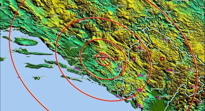 Novi zemljotres u BiH, osjetio se u Crnoj Gori
