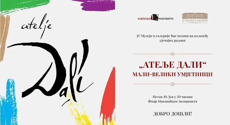 Nikšićko pozorište: Izložba "Mali - veliki umjetnici"