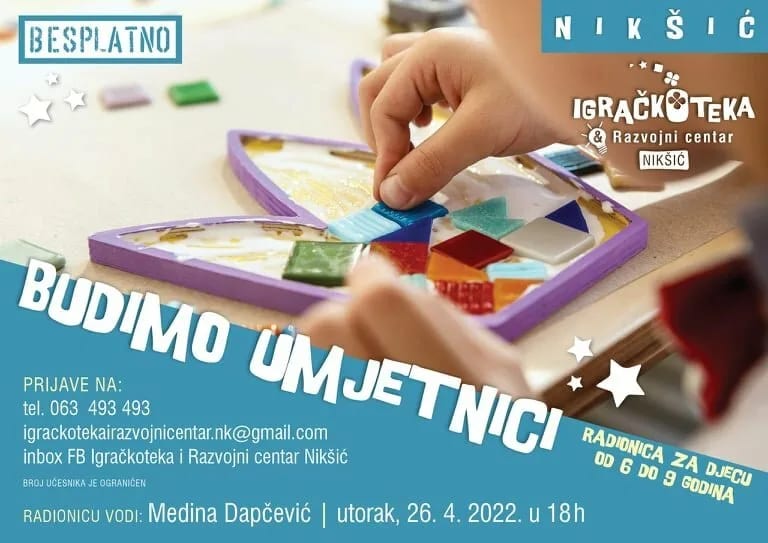 Ove sedmice dvije kreativno-edukativne radionice u nikšićkoj Igračkoteci