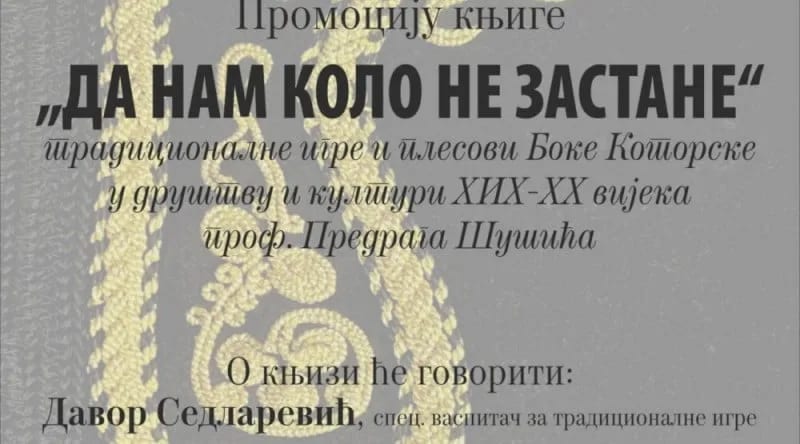 Promocija knjige “Da nam kolo ne zastane” u subotu u Zahumlju