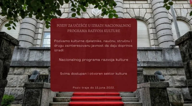 Ministarstvo poziva kulturne djelatnike da doprinesu izradi Nacionalnog programa razvoja kulture