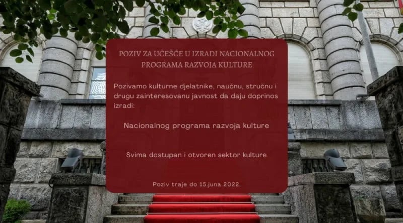 Ministarstvo poziva kulturne djelatnike da doprinesu izradi Nacionalnog programa razvoja kulture