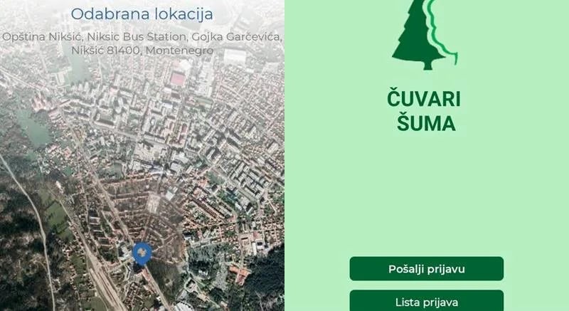 Nikšićki ekolozi pokrenuli aplikaciju "Čuvari šuma": Pomoć u suzbijanju nelegalnih radnji u šumarskom sektoru