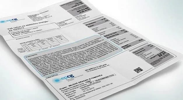 Prosječan decembarski račun za električnu enegriju 46,75 eura