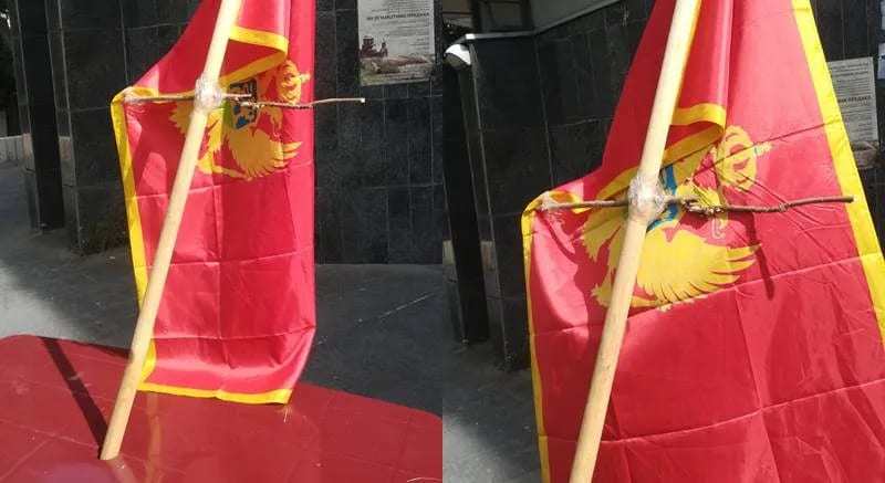 ČITAOCI ŠALJU: Ko je i zašto ovako istakao državnu zastavu? (Foto)