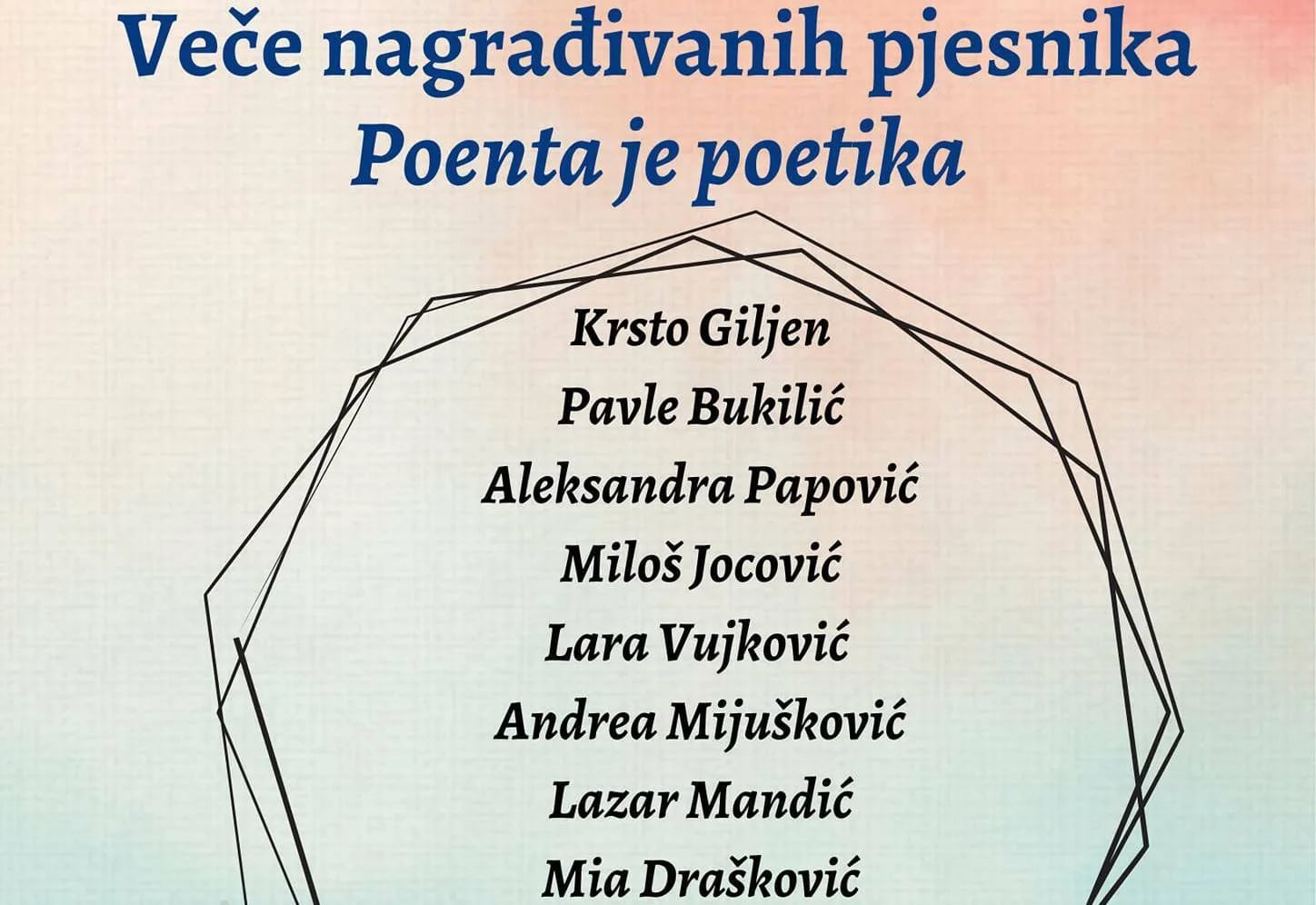 Veče nagrađivanih nikšićkih pjesnika