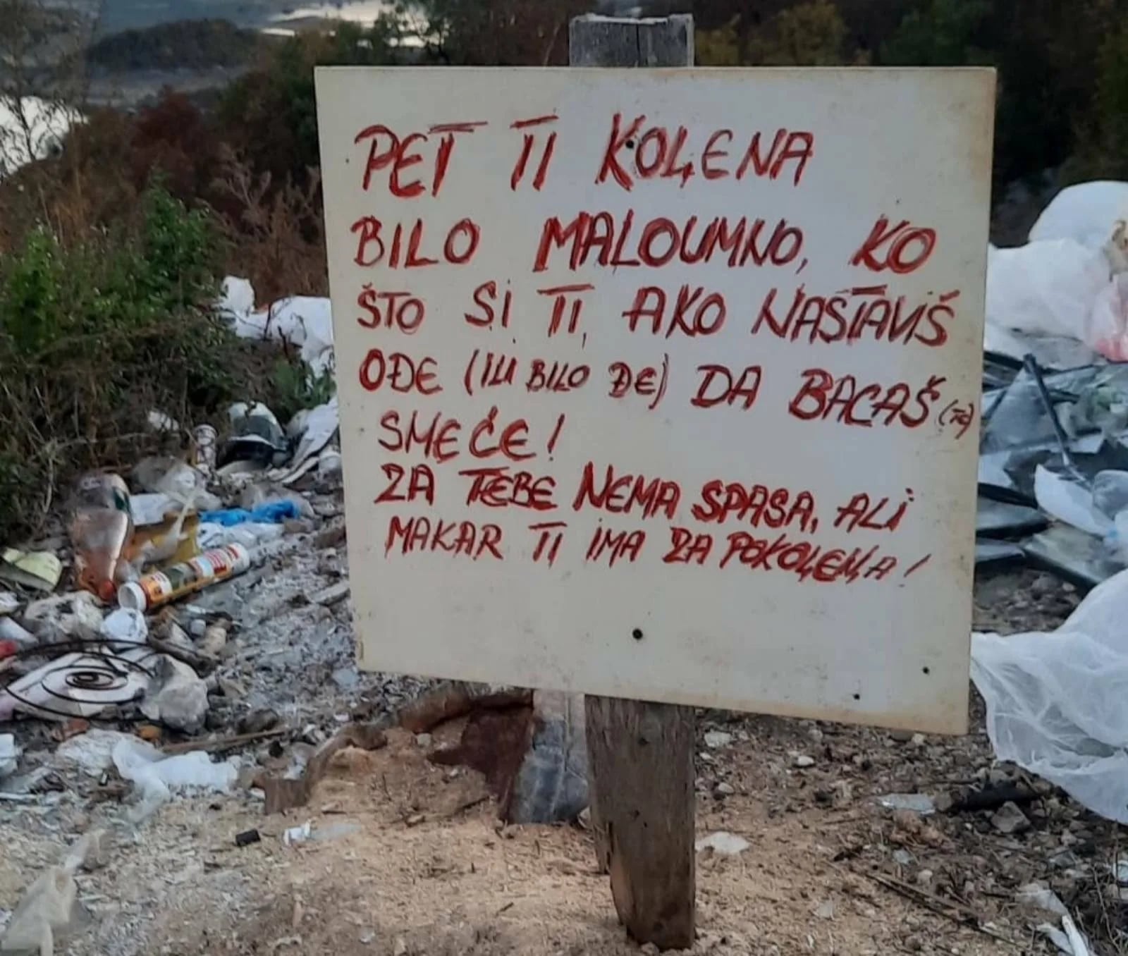 ČITAOCI ŠALJU: Neobična poruka za građane - "Za tebe nema spasa, ali makar ti ima za pokoljenja"