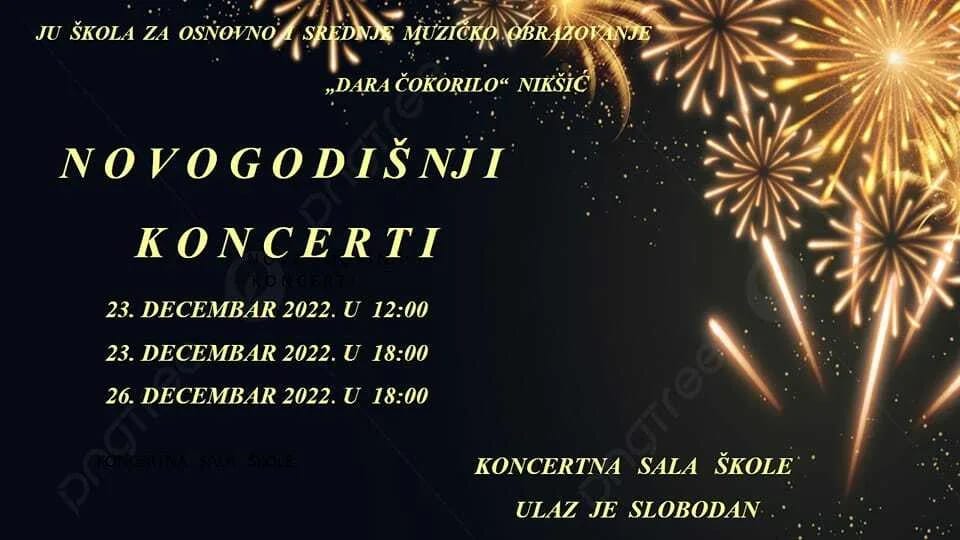 Novogodišnji koncerti Muzičke škole "Dara Čokorilo"
