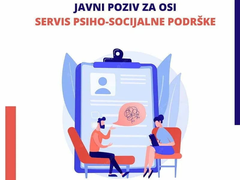 Javni poziv za OSI: Servis psiho-socijalne podrške