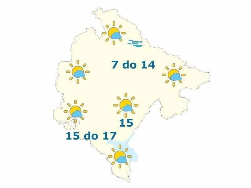Sjutra pretežno sunčano