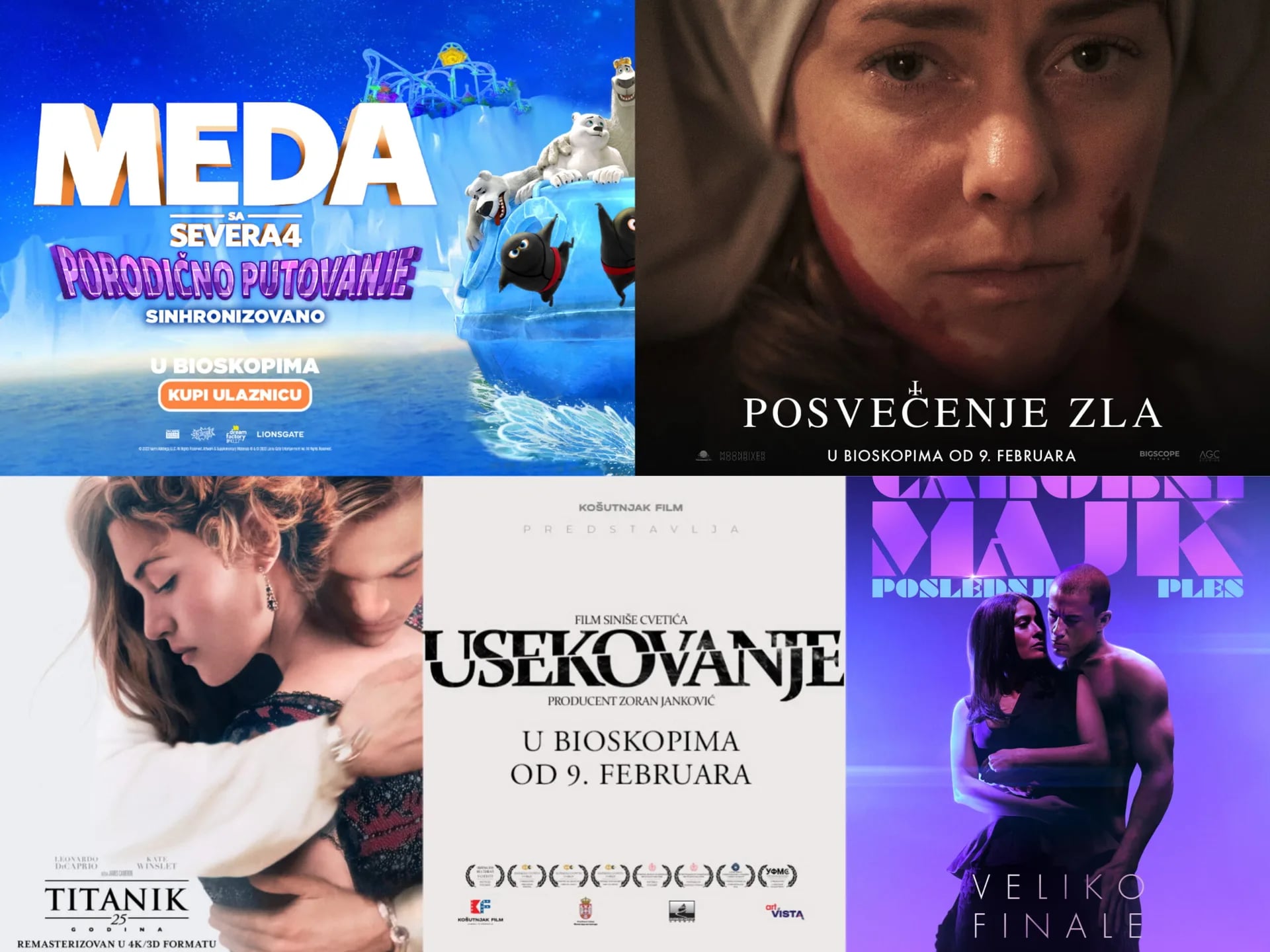 Novi repertoar bioskopa Cinema 213