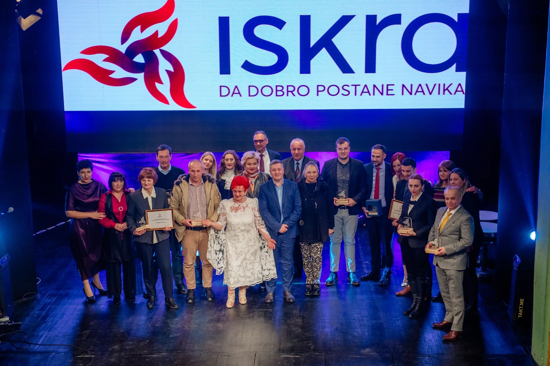 Humanitarnoj grupi „Ana Đoković – in memoriam“ i Gordani Sarić uručene nagrade "Iskra"