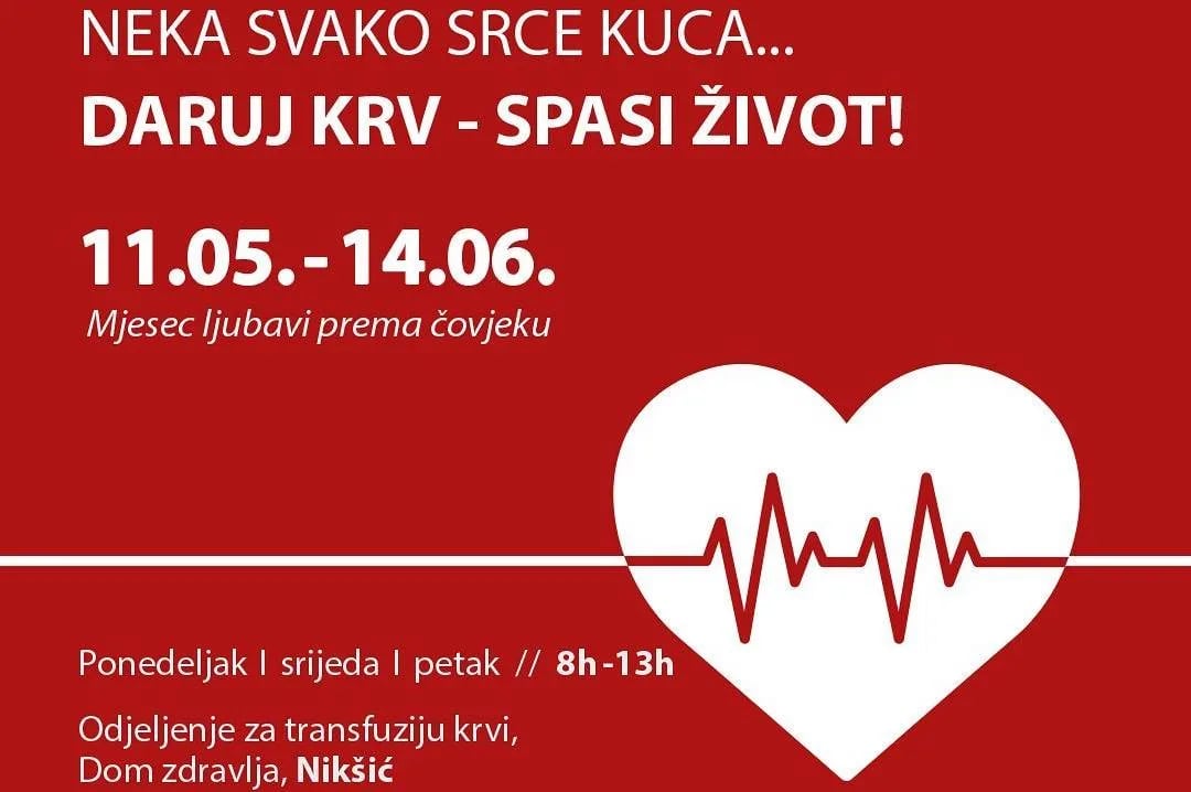 Počinje jednomjesečna akcija davanja krvi