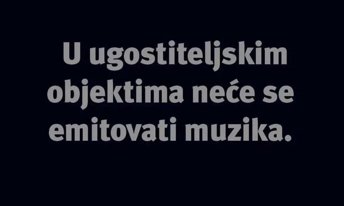UIP: Ugostiteljski objekti da ne dozvole puštanje muzike u nedjelju