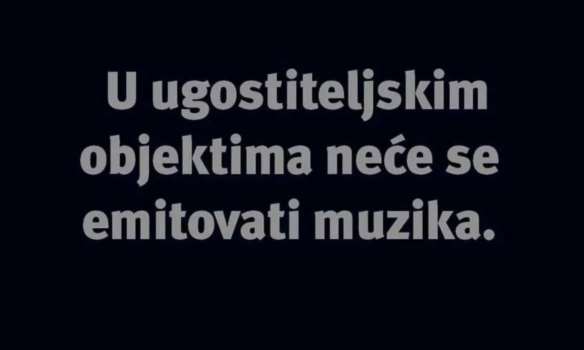UIP: Ugostiteljski objekti da ne dozvole puštanje muzike u nedjelju