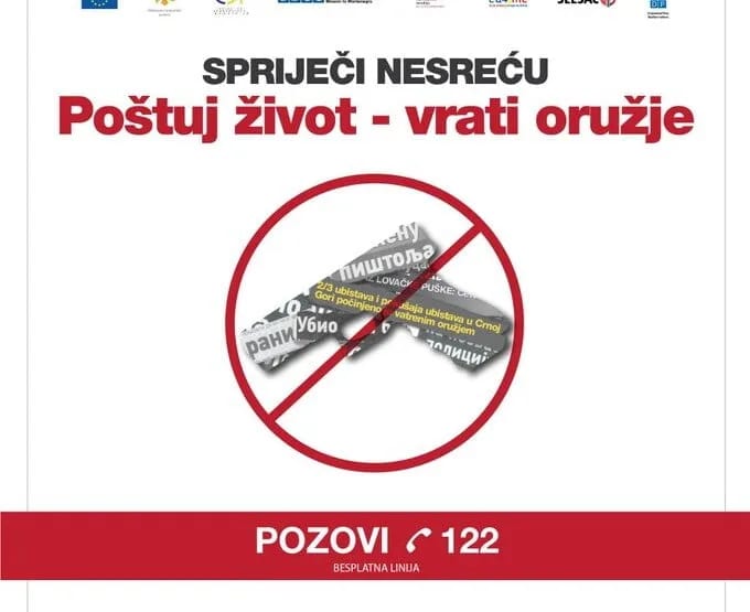 UP podsjeća: Građani mogu predati oružje bez pravnih posljedica
