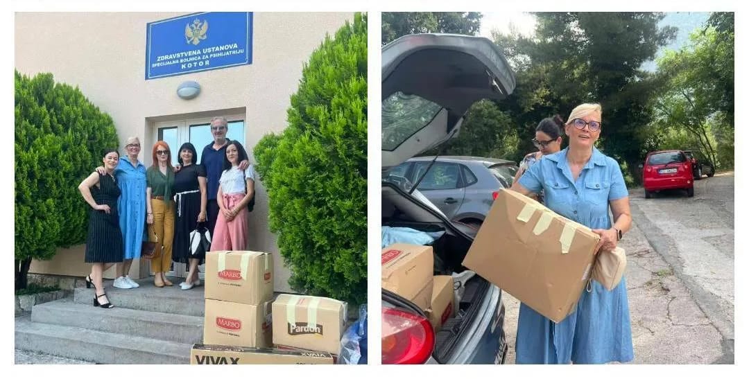 Alijansa žena DPS Nikšić uručila donaciju Specijalnoj bolnici za psihijatriju