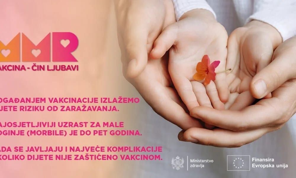 Nizak procenat djece koja su zaštićena MMR vakcinom zabrinjavajući