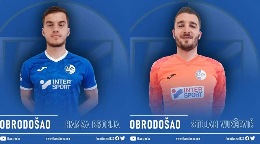 Hamza Bronja i Stojan Vukčević novi fudbaleri Sutjeske