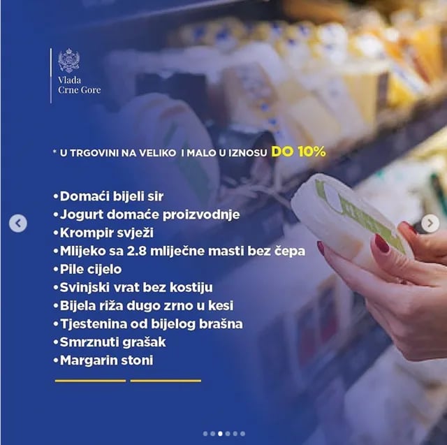 Inspekcije kontrolišu poštovanje Vladinih mjera o limitiranju cijena