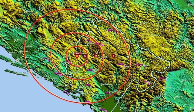 Novi zemljotres jačine 3,6 stepeni u okolini mjesta Čarađe