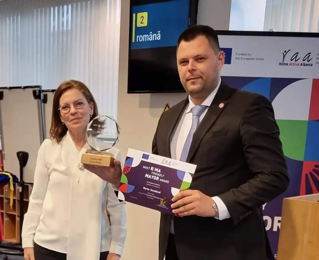 Kovačeviću uručena nagrada "Gradonačelnik – prijatelj Roma 2024"