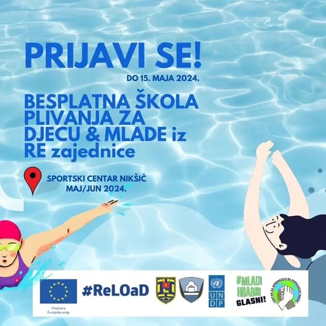 CAREP organizuje školu plivanja za djecu i mlade RE zajednice