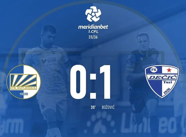 Dečić kraj Bistrice postao prvak Crne Gore