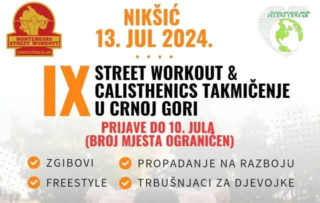 Takmičenje u Street workout-u naredne subote