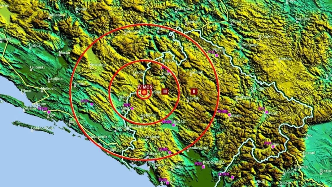Još jedan manji zemljotres u okolini Čarađa